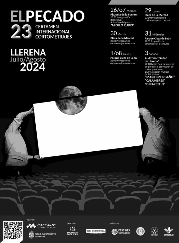 Cartel del Festival Internacional de cortometrajes El Pecado 2024